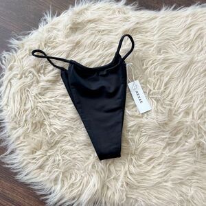 NWT minimalist string bikini bottom luxury sustainable swimwear brand AEXAE